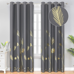 Dark Grey Blackout Curtains & Drapes
