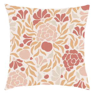 Wynwood Studio Retro Abstract Floral Indoor Decorative Throw Pillow