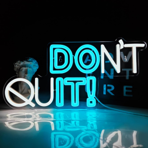 Don't Quit Neon Sign – Dimmable 'DO IT' LED Neon Light for Home Gym, Office, Man Cave, and Gamer Room Decor