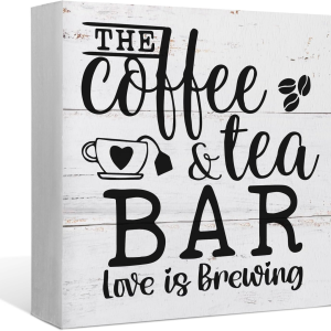 Love is Brewing Wood Box Sign
